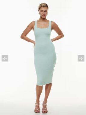 Aritzia Babaton Contour Sleek Squareneck Midi Dress